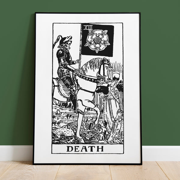 Scorpio Death Tarot Card Art Print