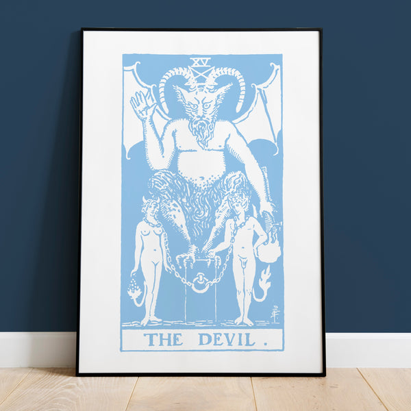 Capricorn The Devil Tarot Card Art Print