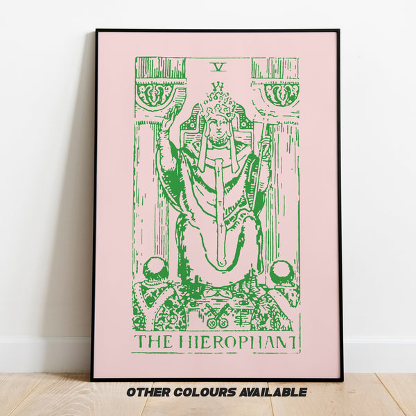 Taurus The Hierophant Tarot Card Art Print