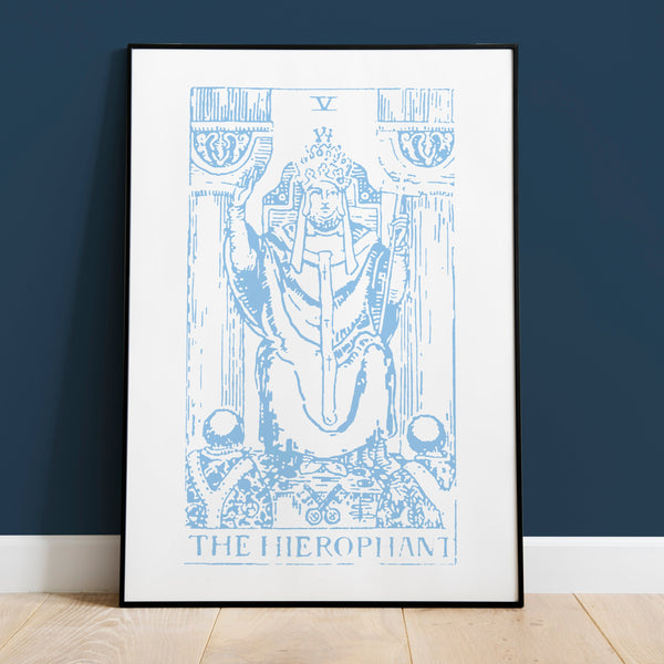 Taurus The Hierophant Tarot Card Art Print