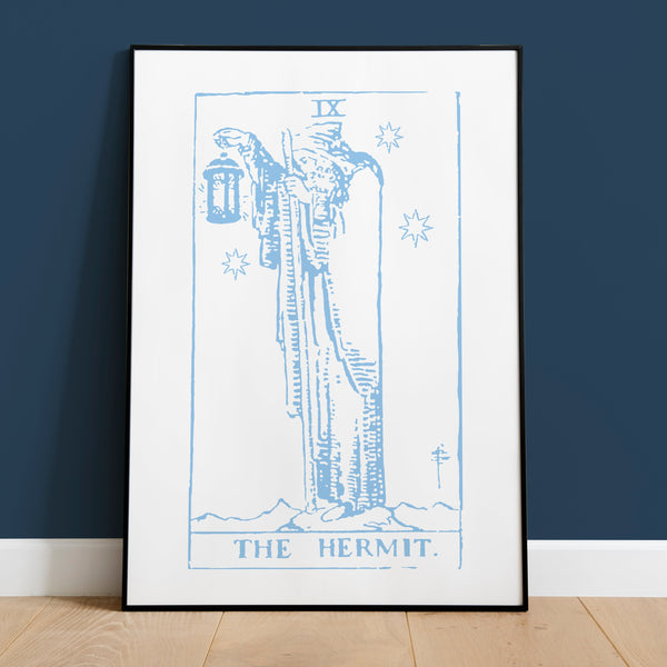 Virgo The Hermit Tarot Card Art Print