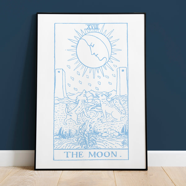 Pisces The Moon Tarot Card Art Print