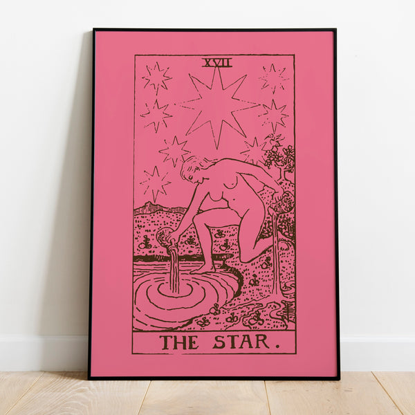Aquarius The Star Tarot Card Art Print