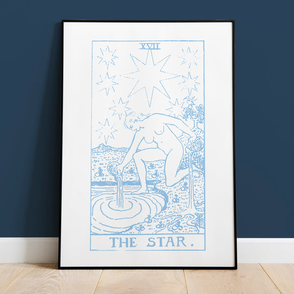 Aquarius The Star Tarot Card Art Print