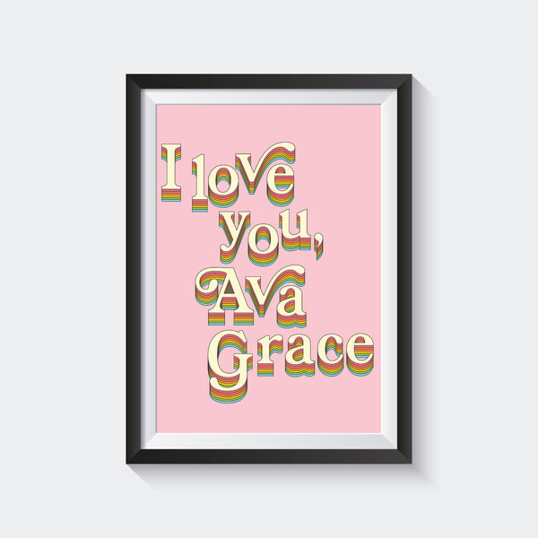Custom Typography Print