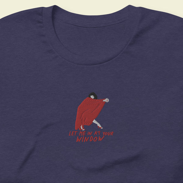 Kate Bush Let Me in At Your Window Embroidered T shirt