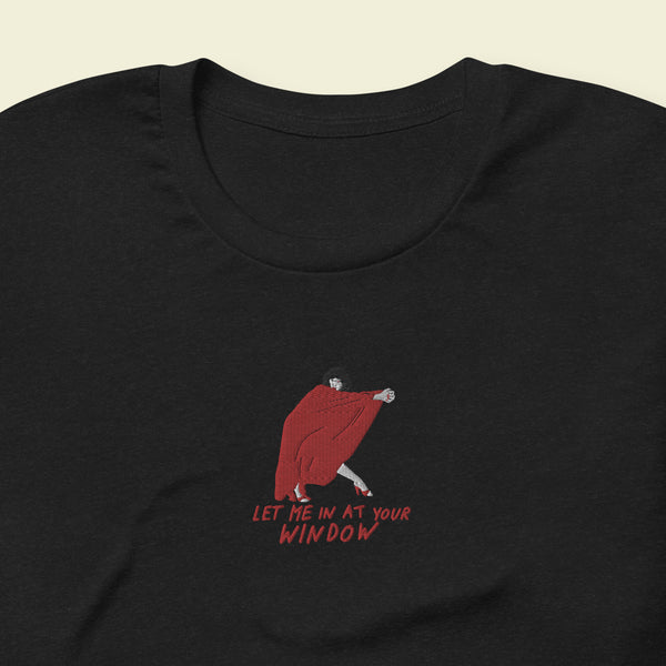 Kate Bush Let Me in At Your Window Embroidered T shirt