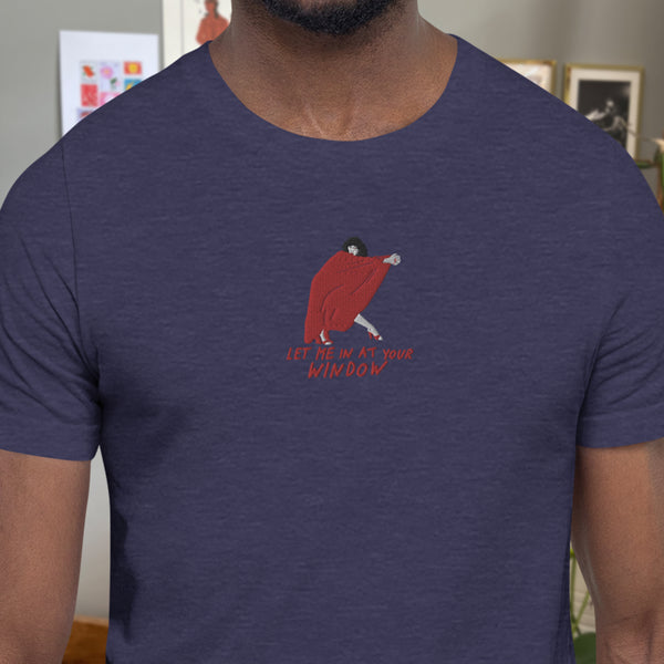 Kate Bush Let Me in At Your Window Embroidered T shirt