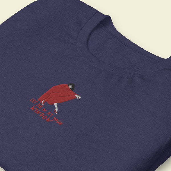 Kate Bush Let Me in At Your Window Embroidered T shirt