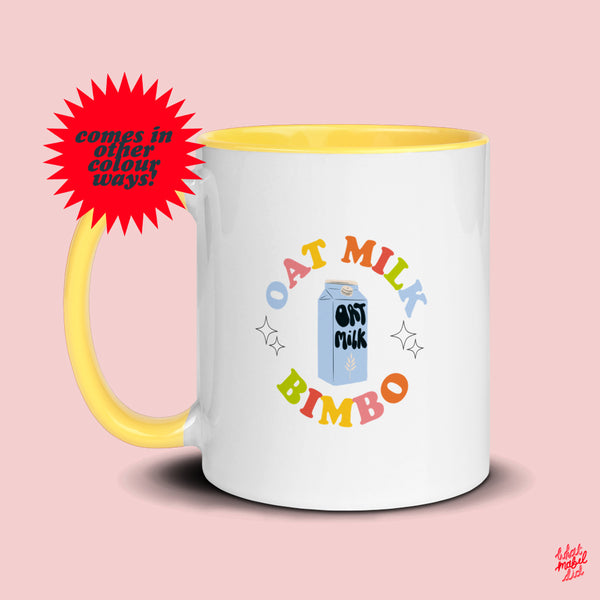 Oat Milk Bimbo Pop of Colour Ceramic Mug