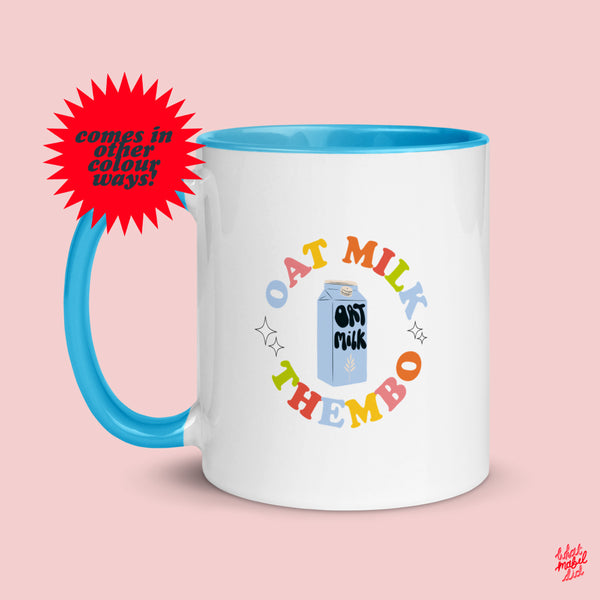 Oat Milk Thembo Pop of Colour Ceramic Mug