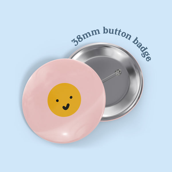 Cute Smiley Face Badge