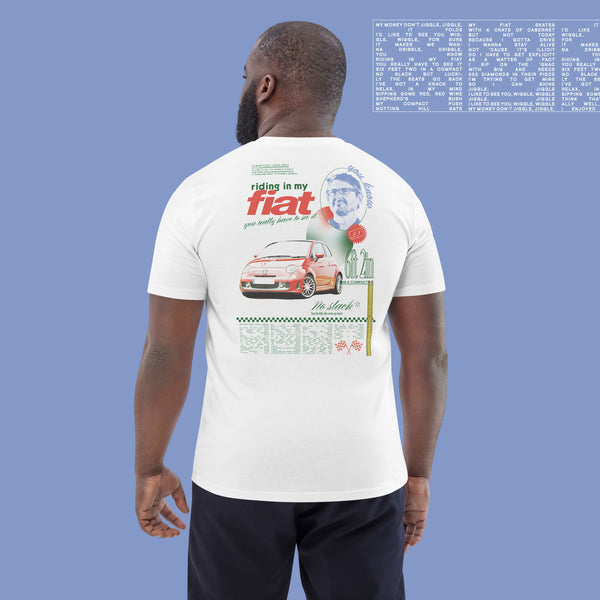 Riding in my Fiat Louis Theroux  t shirt