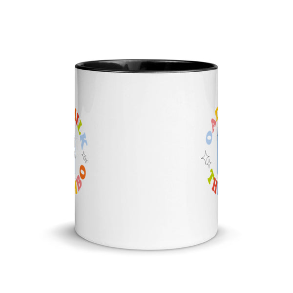 Oat Milk Thembo Pop of Colour Ceramic Mug