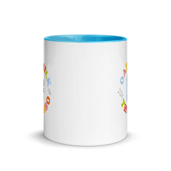 Oat Milk Thembo Pop of Colour Ceramic Mug
