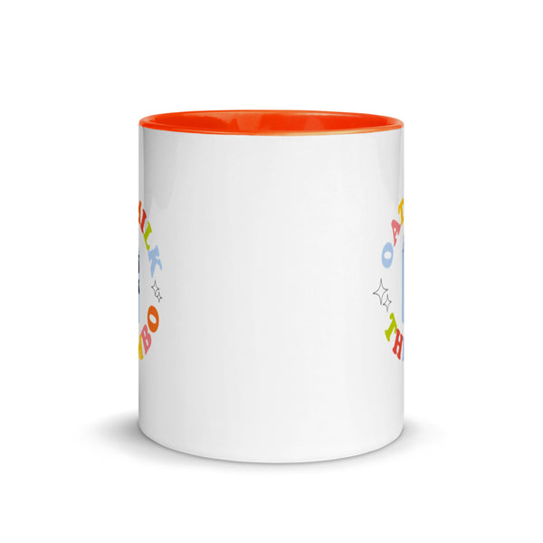 Oat Milk Thembo Pop of Colour Ceramic Mug