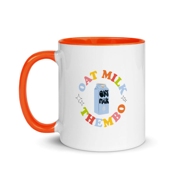 Oat Milk Thembo Pop of Colour Ceramic Mug