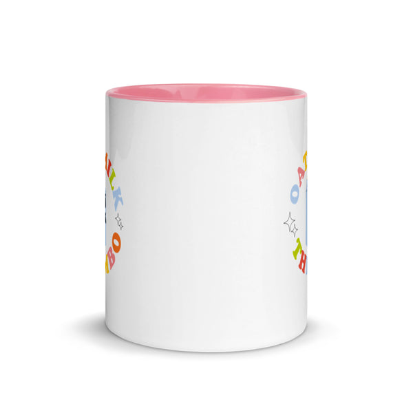Oat Milk Thembo Pop of Colour Ceramic Mug