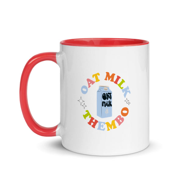 Oat Milk Thembo Pop of Colour Ceramic Mug