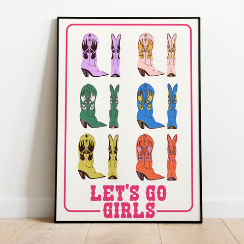 Cowgirl Boots Poster