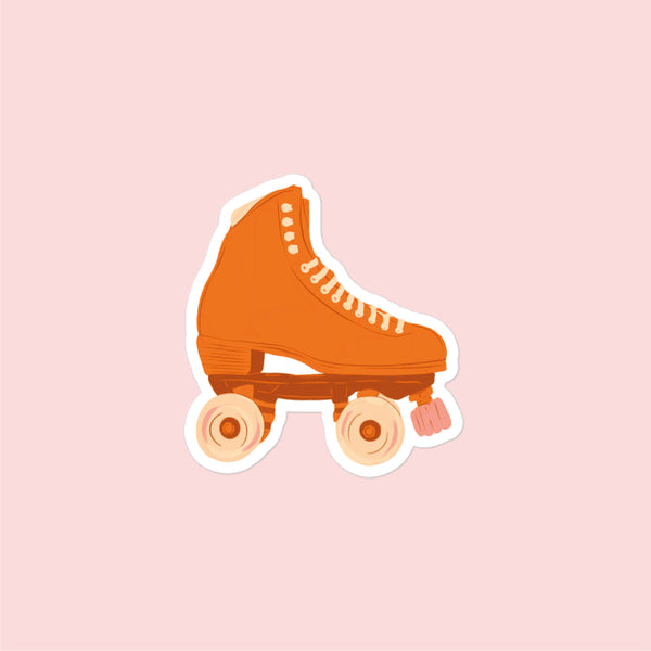 Orange Clementine Roller Skate Sticker