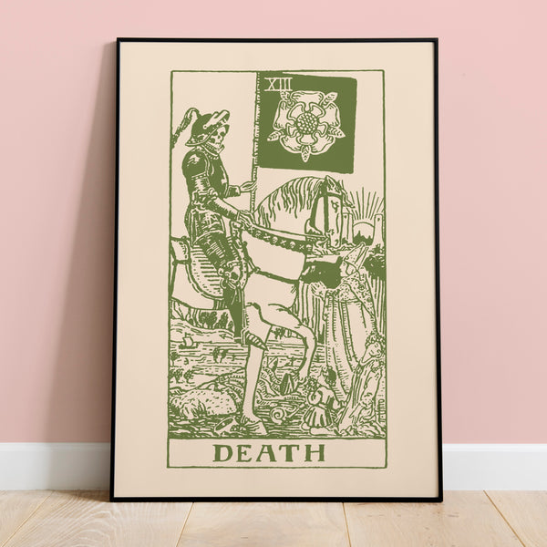 Scorpio Death Tarot Card Art Print