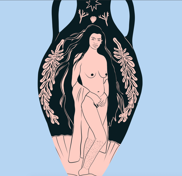 Birth of Venus Vase Print