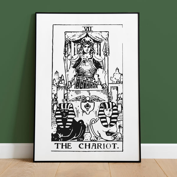 Cancer The Chariot Tarot Card Art Print