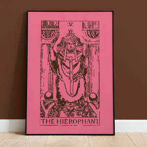 Taurus The Hierophant Tarot Card Art Print