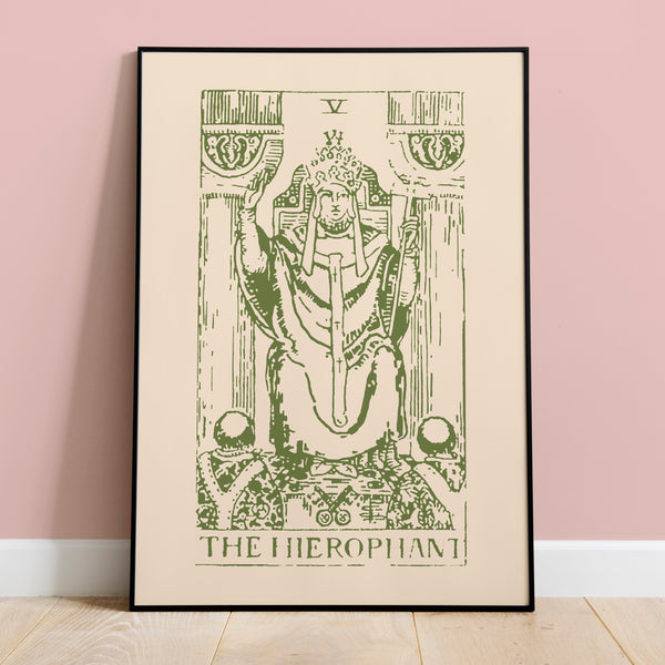 Taurus The Hierophant Tarot Card Art Print
