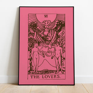 Gemini The Lovers Tarot Card Art Print