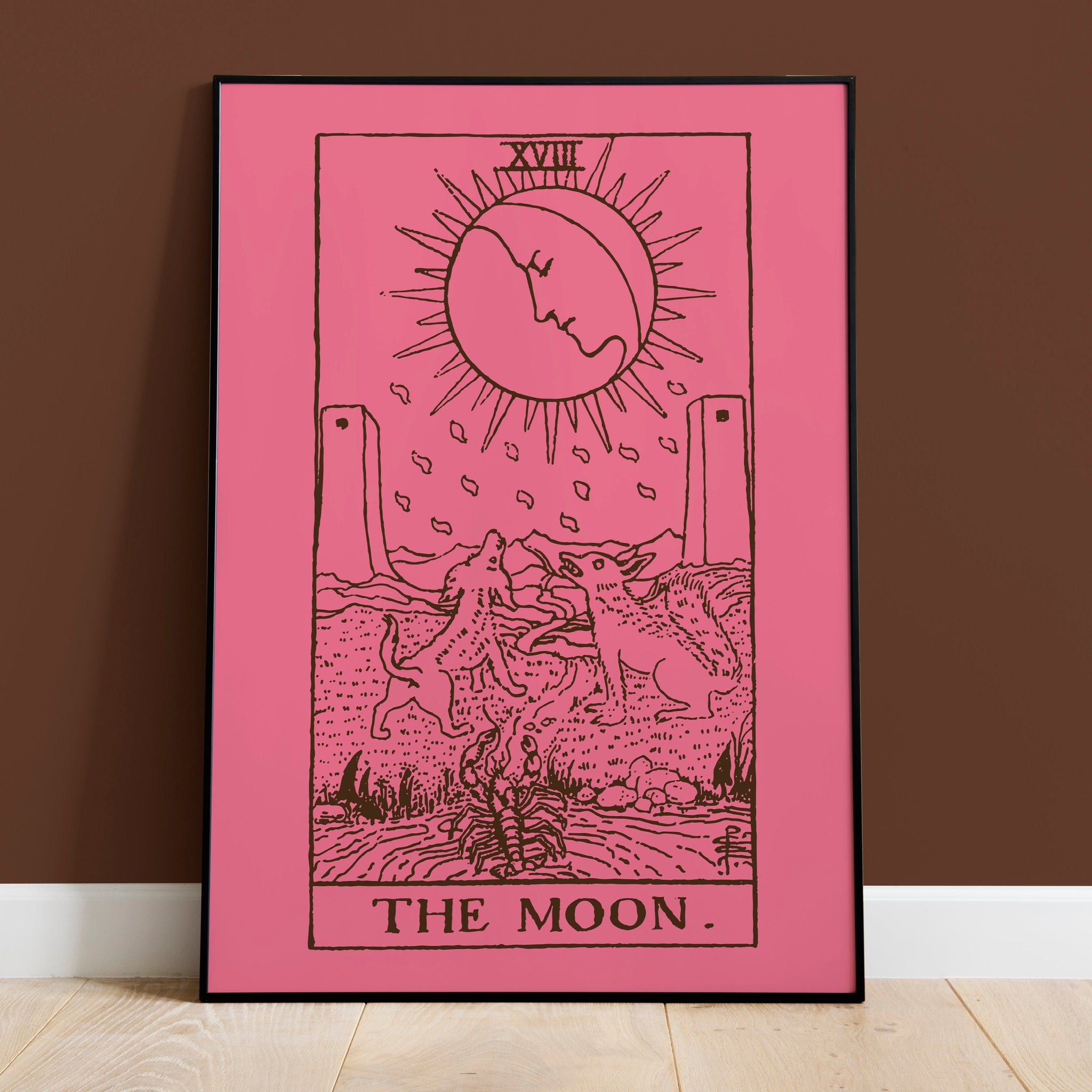 Pisces The Moon Tarot Card Art Print