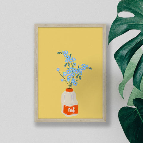 A4 Forget Me Not Art Print