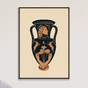 Folklore Hare Urn Art Print