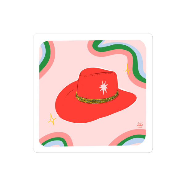 Vintage Cowboy Hat Sticker