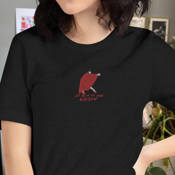 Kate Bush Let Me in At Your Window Embroidered T shirt