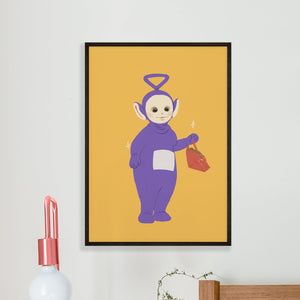 Glamorous Tinky Winky A4 Art Print